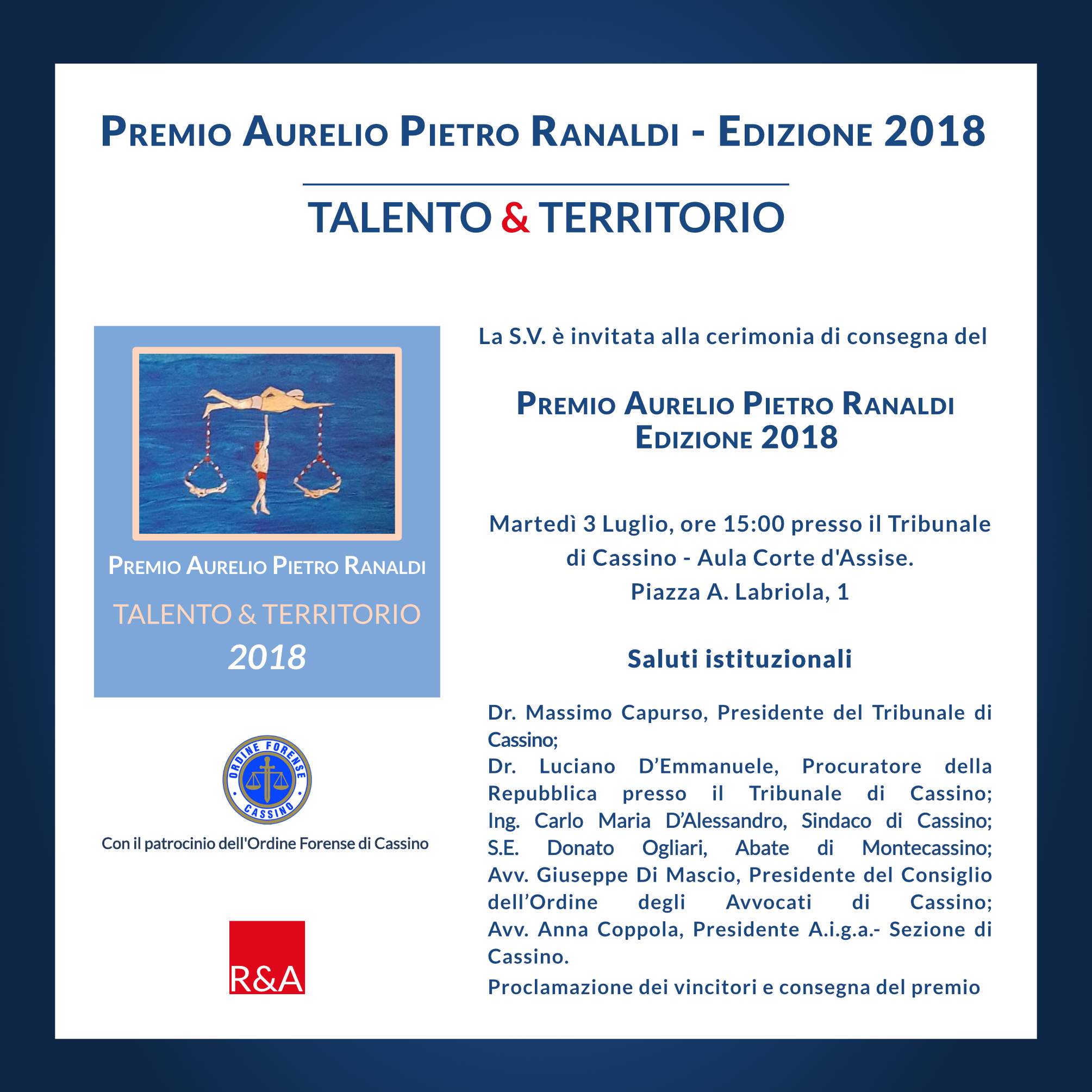 Premio Aurelio Pietro Ranaldi 2018